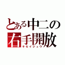 とある中二の右手開放（キセイジュウ）