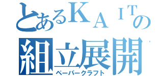 とあるＫＡＩＴＯの組立展開図（ペーパークラフト）