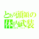 とある頭領の体内武装（カポネ・ベッジ）