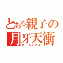 とある親子の月牙天衝（セームスキル）