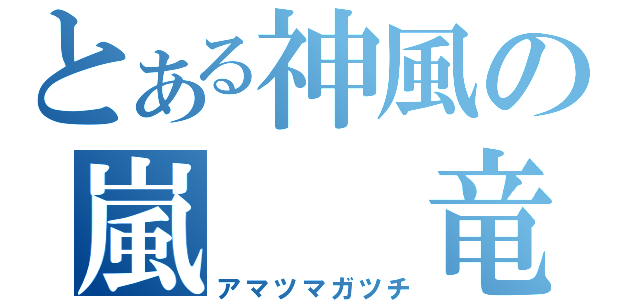 とある神風の嵐　　竜（アマツマガツチ）