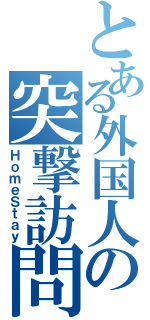 とある外国人の突撃訪問（ＨｏｍｅＳｔａｙ）