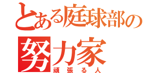 とある庭球部の努力家（頑張る人）