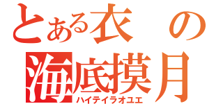 とある衣の海底摸月（ハイテイラオユエ）