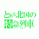 とある北国の特急列車（スーパーカムイ）