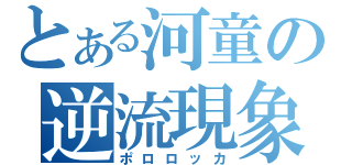 とある河童の逆流現象（ポロロッカ）