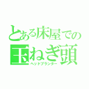 とある床屋での玉ねぎ頭（ヘッドプランター）