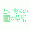 とある南米の巨大草原（パンパ）