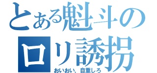 とある魁斗のロリ誘拐（おいおい，自重しろ）