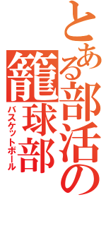 とある部活の籠球部（バスケットボール）