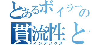 とあるボイラーの貫流性とＦＤＦ（インデックス）