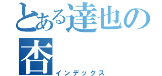 とある達也の杏（インデックス）