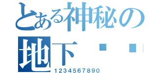 とある神秘の地下组织（１２３４５６７８９０）