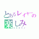 とあるレイヤーの楽しみ（コスカラ♪）