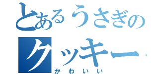 とあるうさぎのクッキー（かわいい）