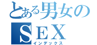 とある男女のＳＥＸ（インデックス）