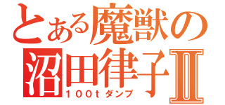 とある魔獣の沼田律子Ⅱ（１００ｔダンプ）