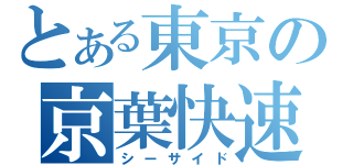 とある東京の京葉快速（シーサイド）