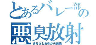 とあるバレー部の悪臭放射機（きみさわあゆかの彼氏）