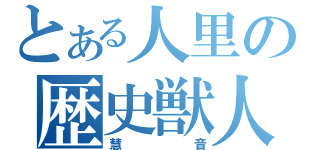 とある人里の歴史獣人（慧音）