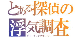 とある探偵の浮気調査（チャーティングサーバー）