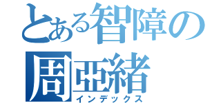 とある智障の周亞緒（インデックス）