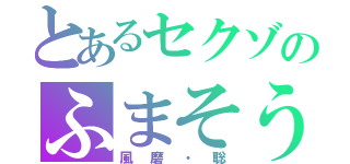 とあるセクゾのふまそう（風磨・聡）