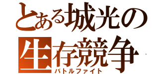 とある城光の生存競争（バトルファイト）