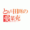 とある田渕の愛菜充 （ロリコン！！）