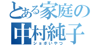 とある家庭の中村純子（ショボいやつ）