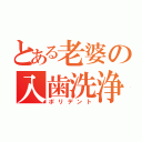 とある老婆の入歯洗浄（ポリデント）