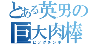 とある英男の巨大肉棒（ビッグチンポ）