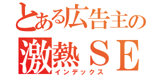 とある広告主の激熱ＳＥＯキャンペーン（インデックス）