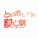 とある消しゴムの逃亡劇（もう戻ってこない）