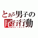 とある男子の尾行行動（ストーキング）