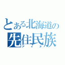 とある北海道の先住民族（アイヌ）