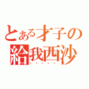 とある才子の給我西沙（迋迋迋迋迋）