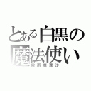 とある白黒の魔法使い（霧雨魔理沙）