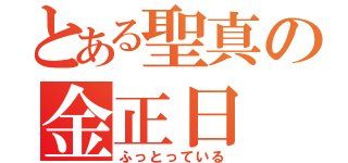 とある聖真の金正日（ふっとっている）