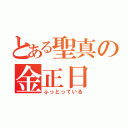 とある聖真の金正日（ふっとっている）