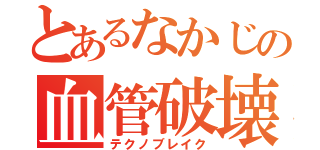 とあるなかじの血管破壊（テクノブレイク）