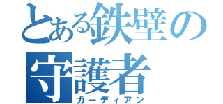 とある鉄壁の守護者（ガーディアン）