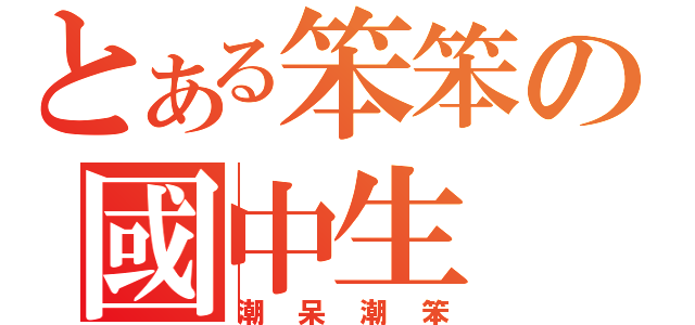 とある笨笨の國中生（潮呆潮笨）