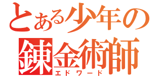 とある少年の錬金術師（エドワード）