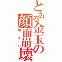 とある金玉の顔面崩壊（福笑い）