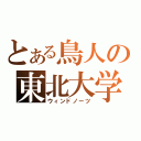 とある鳥人の東北大学（ウィンドノーツ）