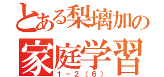 とある梨璃加の家庭学習帳（１－２（６））