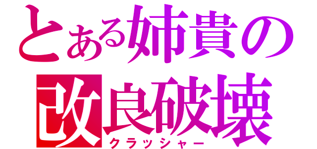 とある姉貴の改良破壊（クラッシャー）