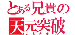 とある兄貴の天元突破（カミナ様）