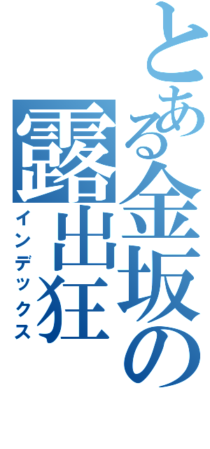 とある金坂の露出狂Ⅱ（インデックス）